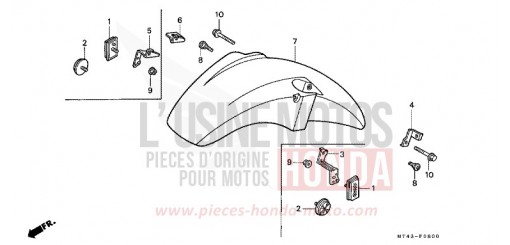 FRONT FENDER VFR750FL de 1990